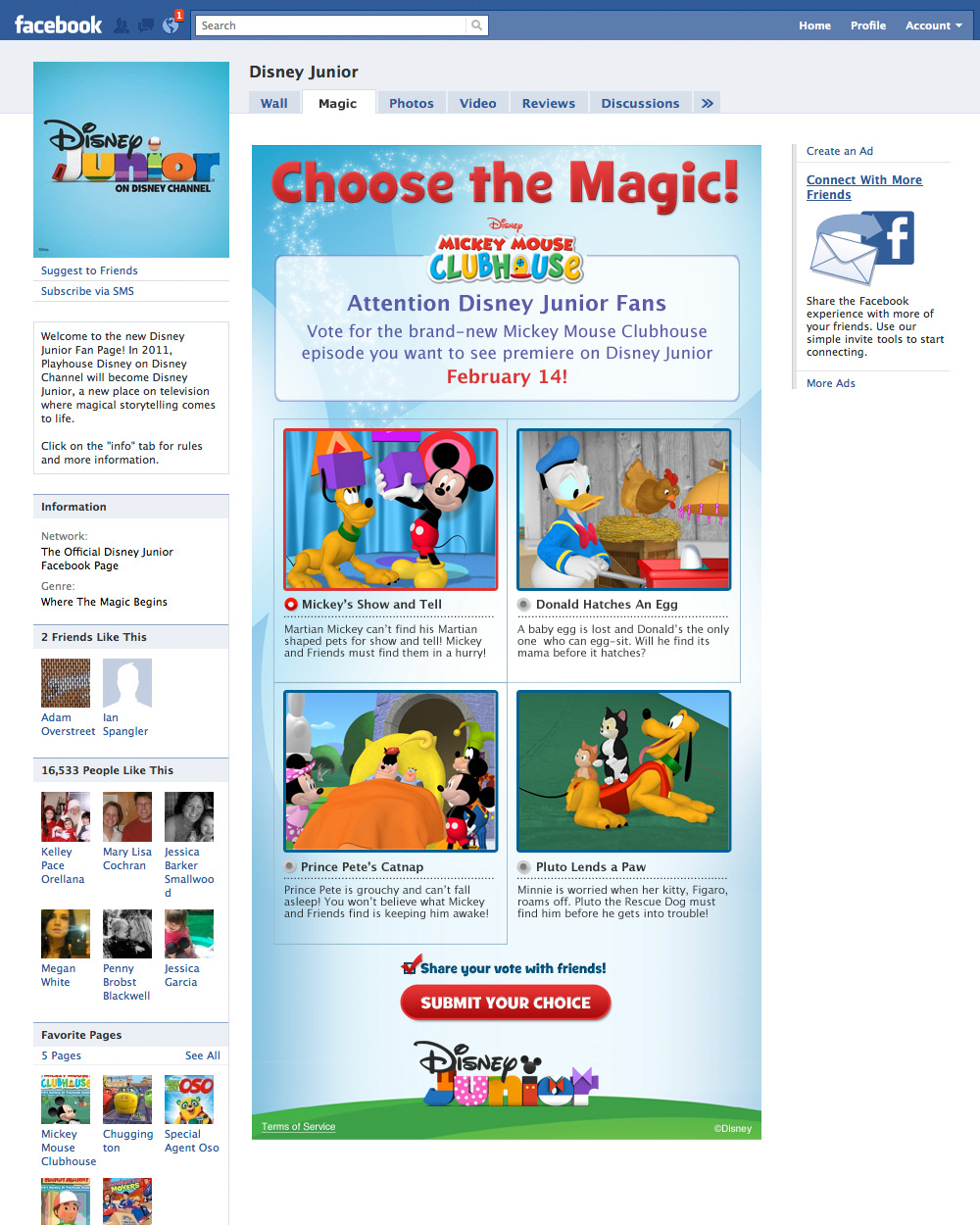 Disney Junior Facebook Page